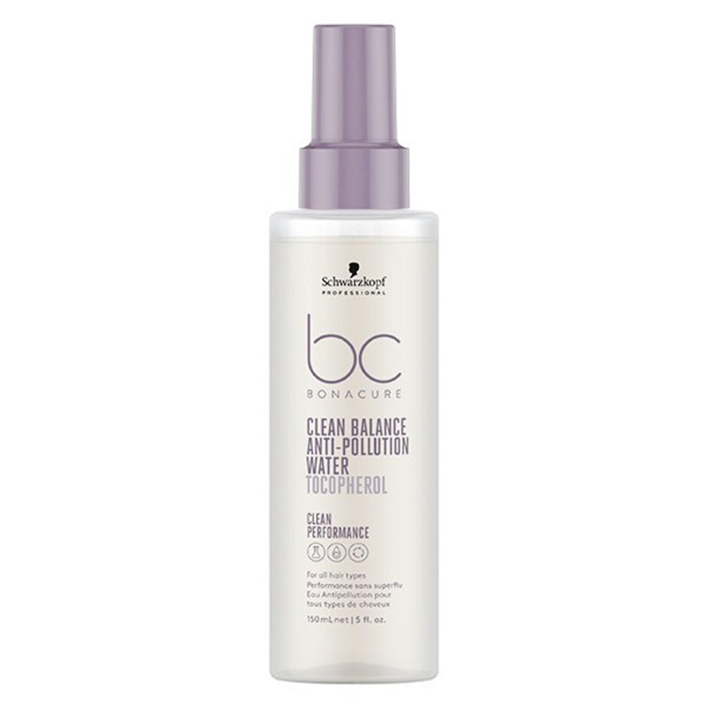 Schwarzkopf Professional Clean Balance Eau anti-pollution BC Bonacure Tous types de cheveux 150 ml
