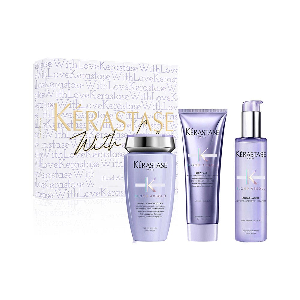 Coffret Kérastase Spring Blond Absolu - Shampoing + Masque Pour Cheveux Blonds Décolorés