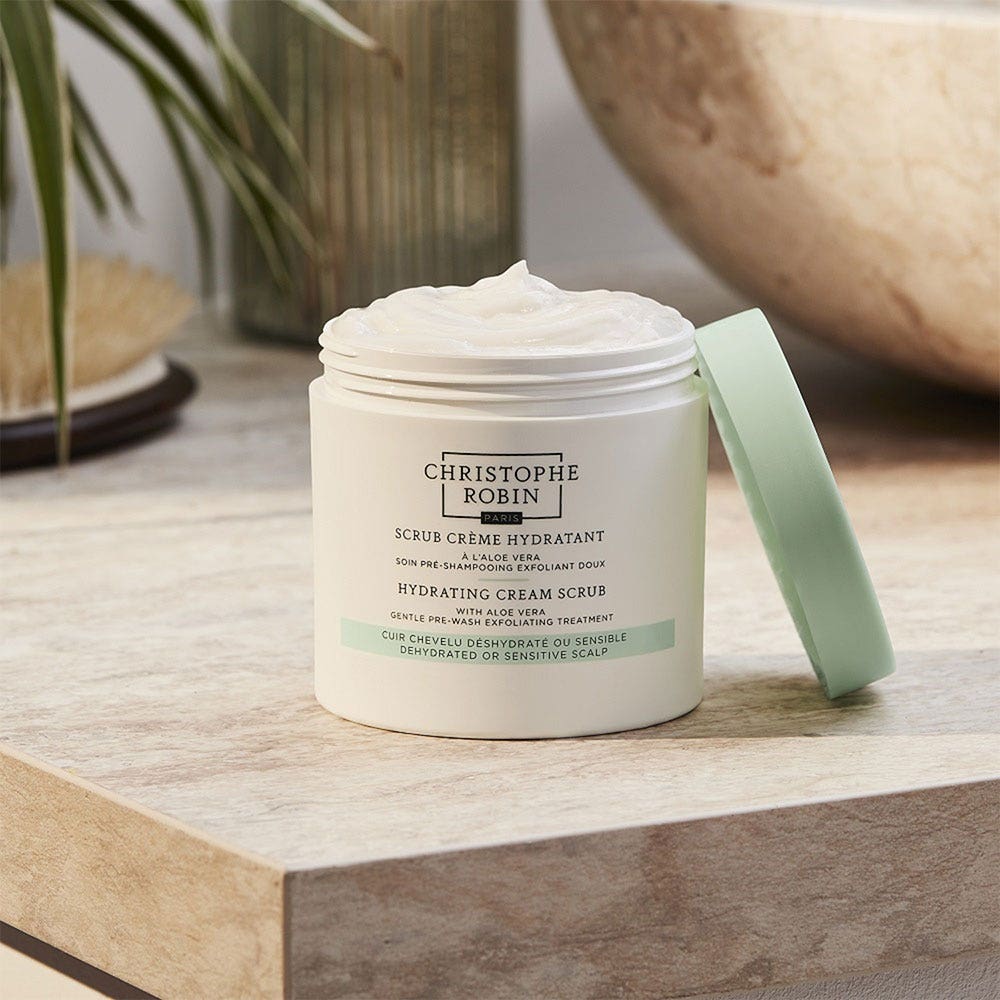 Christophe Robin Rituel Hydratant Scrub Creme Hydratant Cuir chevelu deshydrate ou sensible 250ml Easypara
