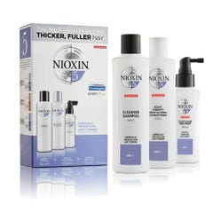 Nioxin Kit Systeme 5 Soin Densifiant Cheveux Traites Chimiquement Et Legerement Clairsemes 350ml
