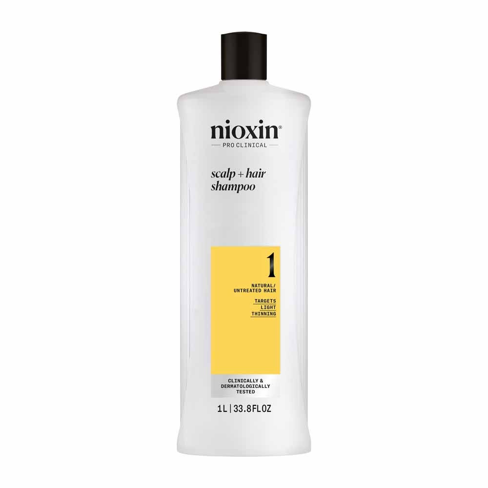 Nioxin Shampooing System 1 Cheveux Naturels Chute Modérée 1L