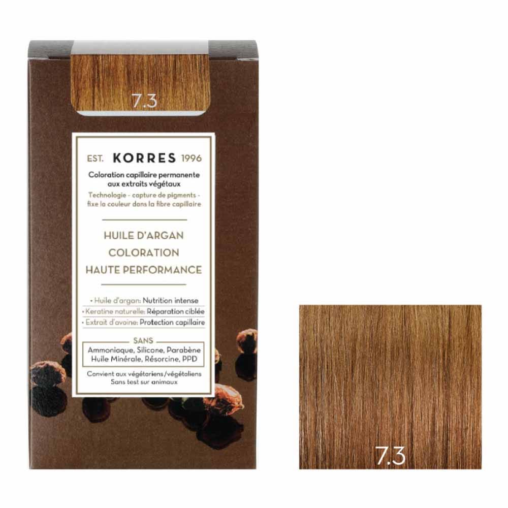 Korres Huile d'Argan Coloration Permanente A L'huile D'argan 50ml 7.3 BLOND DORE