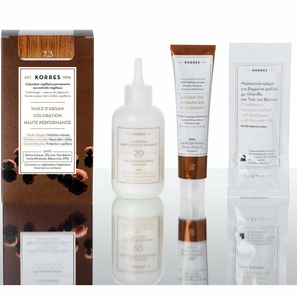 Korres Huile d'Argan Coloration Permanente A L'huile D'argan 50ml 7.3 BLOND DORE