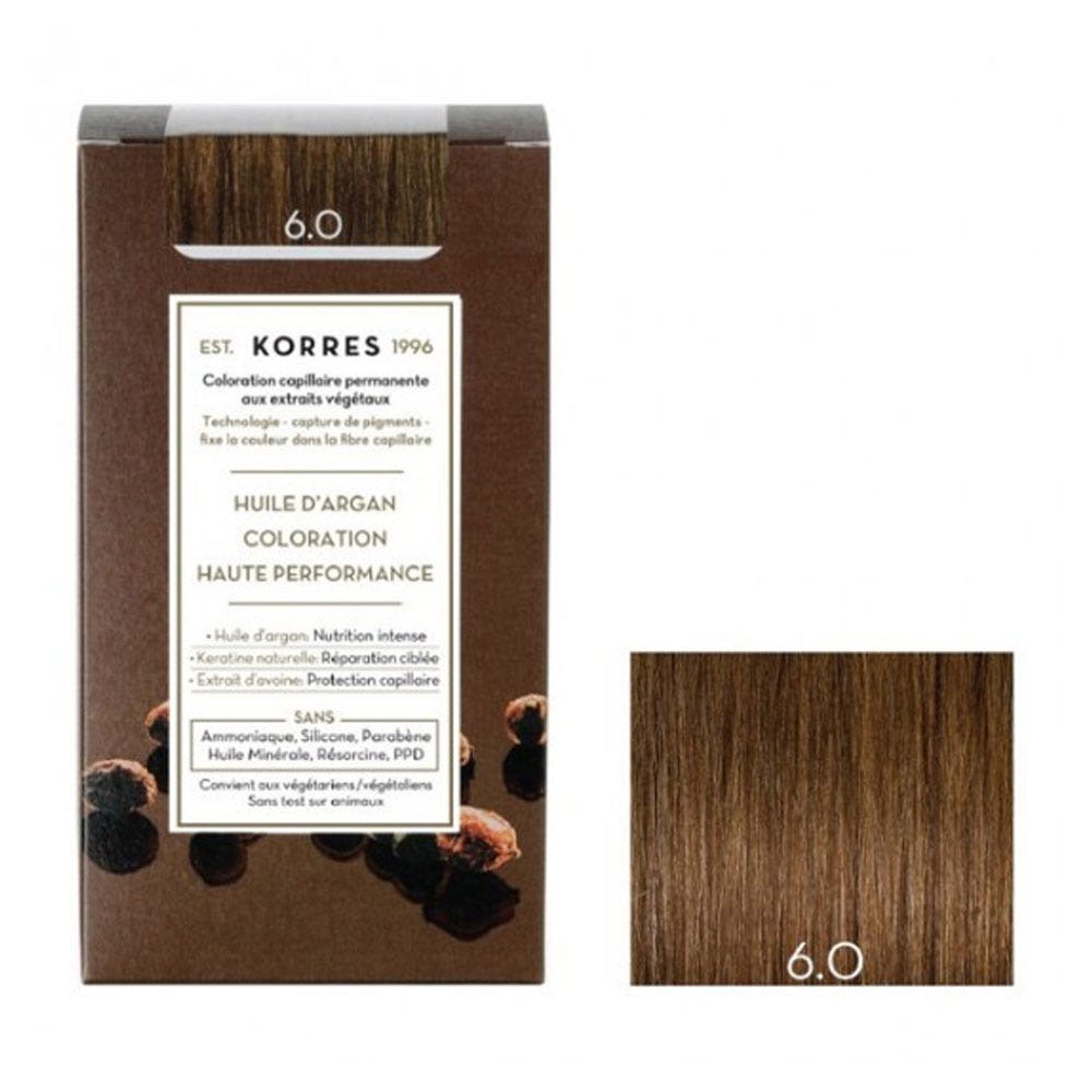 Korres Huile d'Argan Coloration Permanente A L'huile D'argan 50ml 6.0 BLOND FONCE
