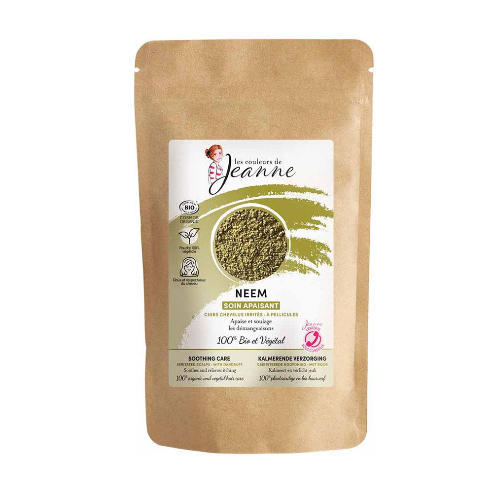 Les couleurs de Jeanne Soin Apaisant Neem Bio Cuirs Chevelus Irrités à Pellicules 100g