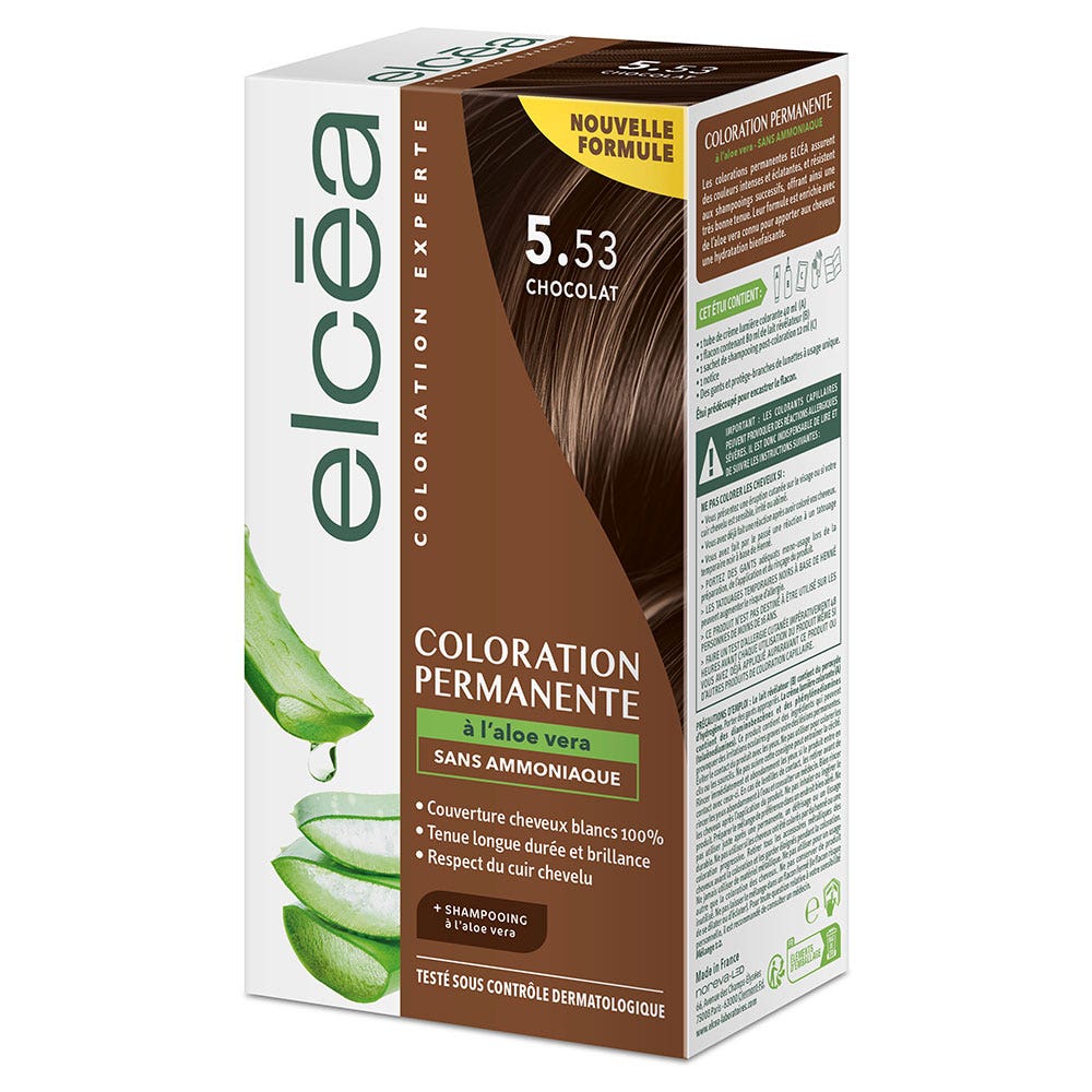 Elcea Coloration permanente Couleur et soin revitalisant 140ml