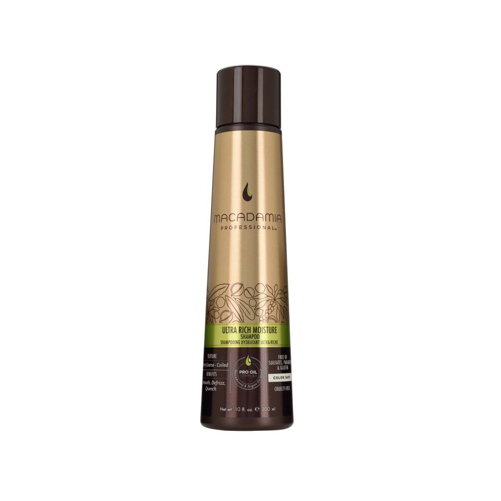 Macadamia Shampooing Hydratant Cheveux Tres Epais A Crepus 300ml