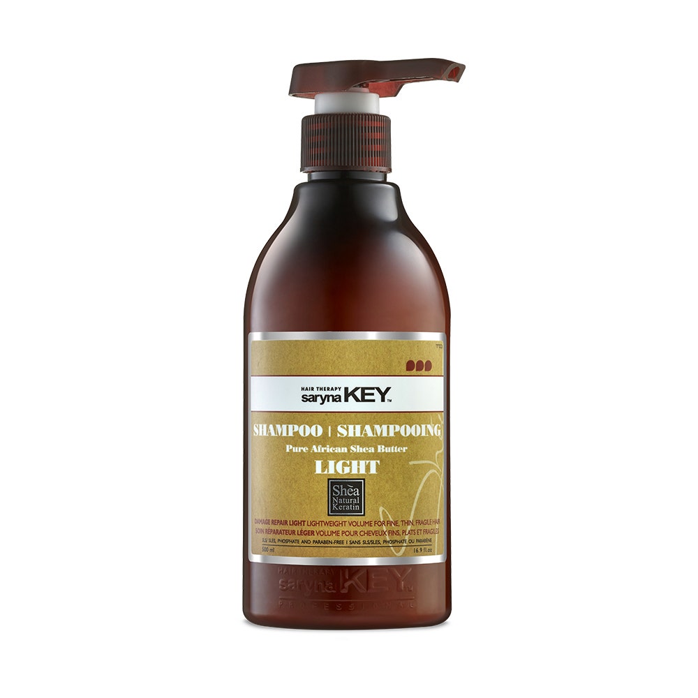 Saryna Key Damage Repair Shampooing Soin Reparateur Leger Light Beurre De Karite Pur D'afrique 500ml