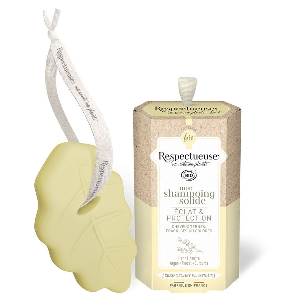 Respectueuse Shampoing Solide Eclat & Protection Bio Parfum naturel de fruits d'été 75g