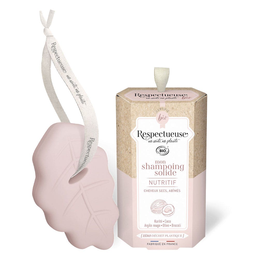 Respectueuse Shampoing Solide Nutritif Bio parfum naturel Karité 75g