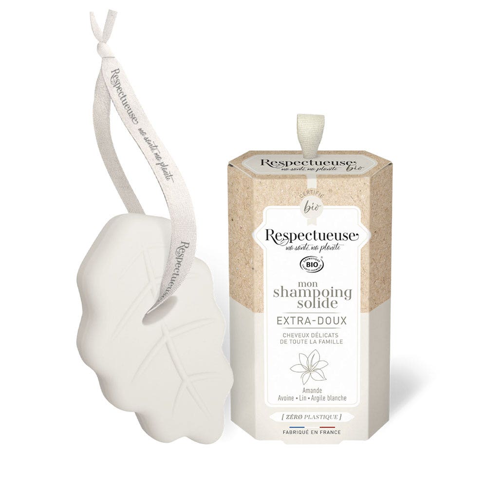 Respectueuse Shampooing Solide Extra-Doux Bio A l'Amande 75g