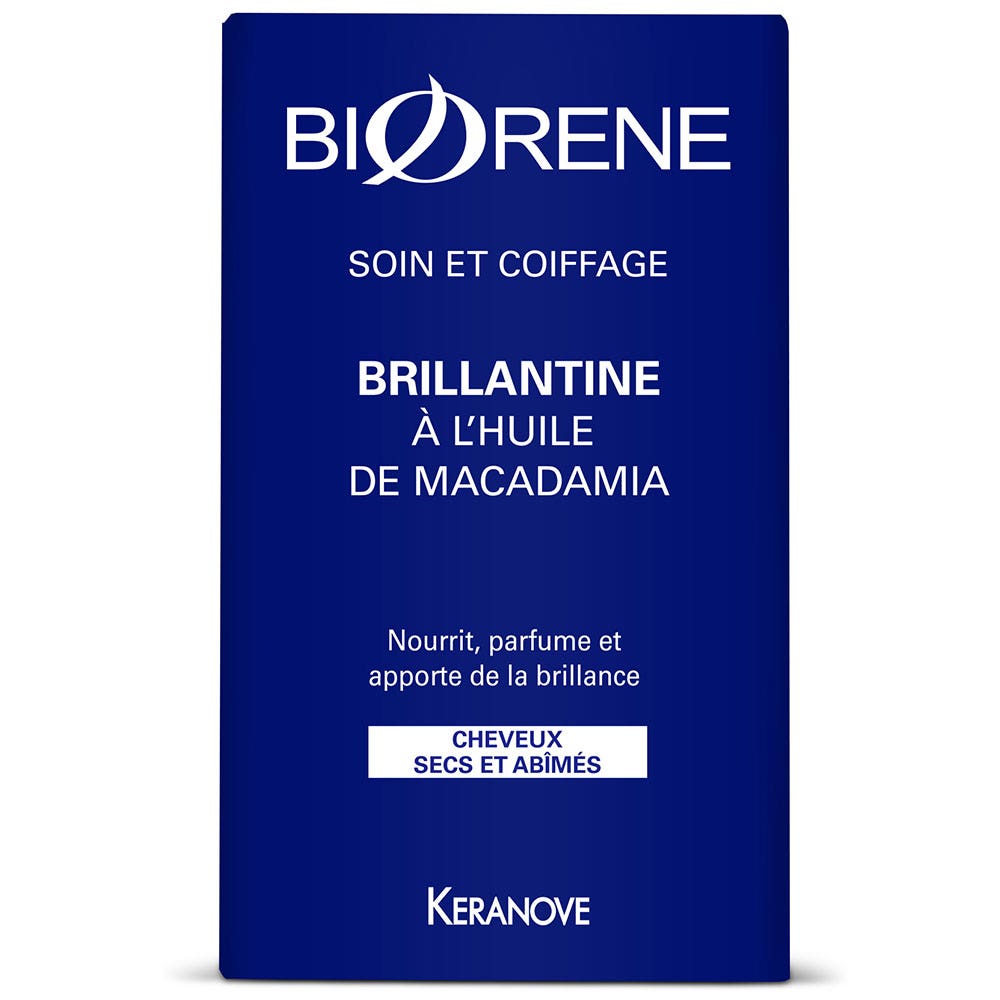 Biorène Brillantine à l'huile de macadamia Cheveux secs et abîmés 50ml ...