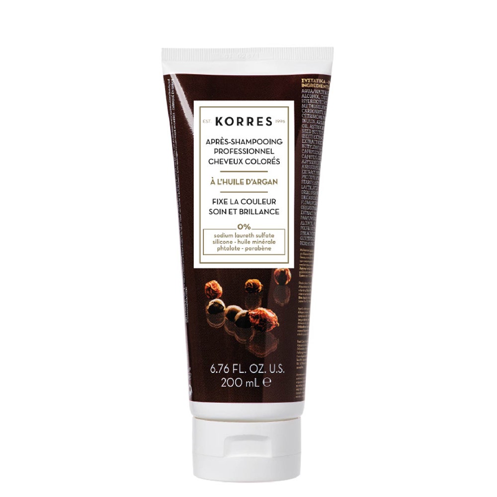 Korres Huile d'Argan Après-shampooing Professionnel Post-Coloration huile d'Argan Cheveux colorés 250ml