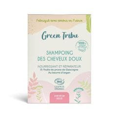 Shampoing des cheveux doux 85g solide Green Tribu